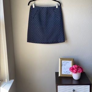 Loft skirt blue with white dots